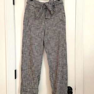 Aritzia Wilfred New Tie-Front Pants in cotton tweed